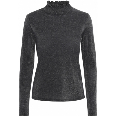 Continue CPH Alberte Mesh Top Long Sleeve - Black Continue CPH Alberte Mesh Top Long Sleeve - Black